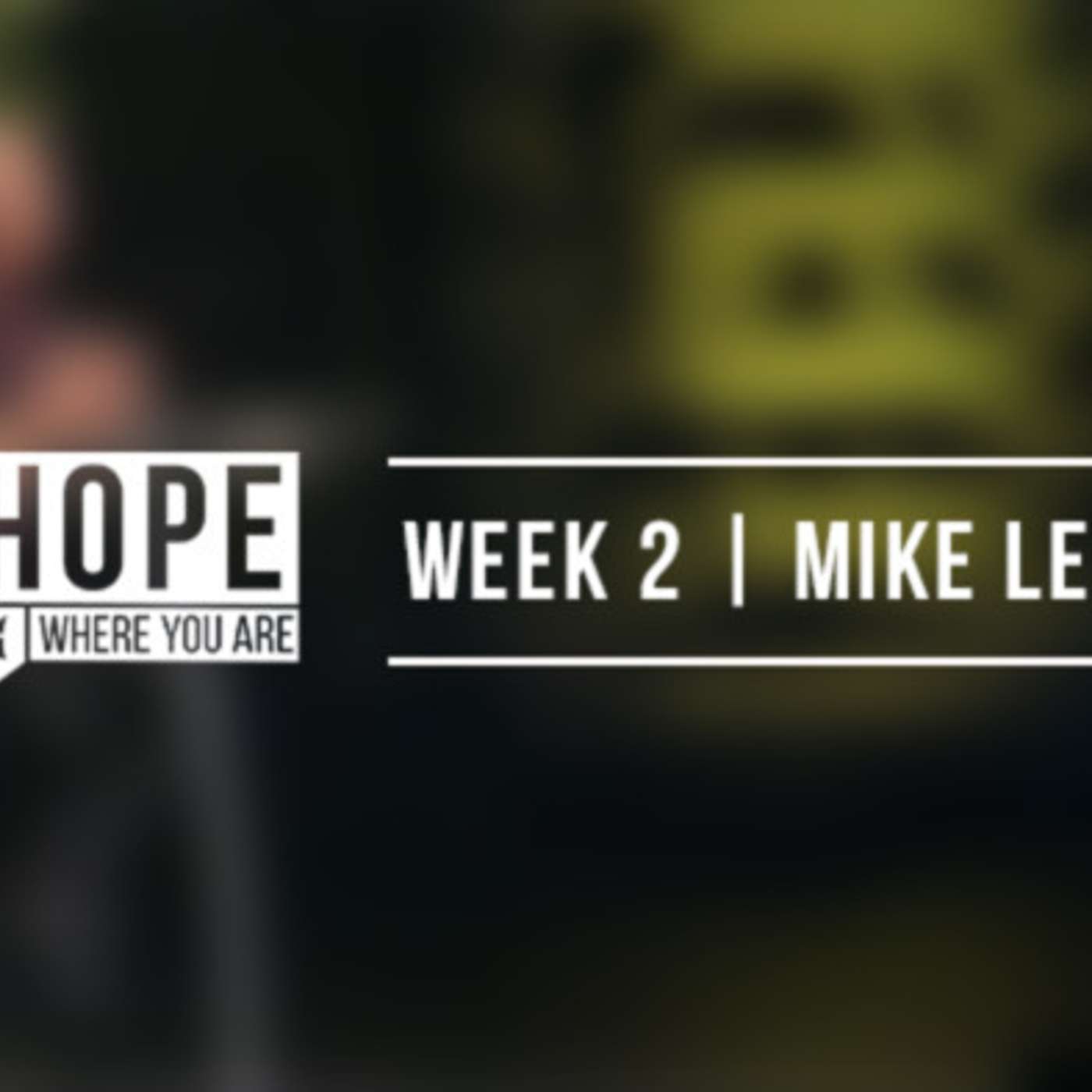 Week Two - The Big Picture