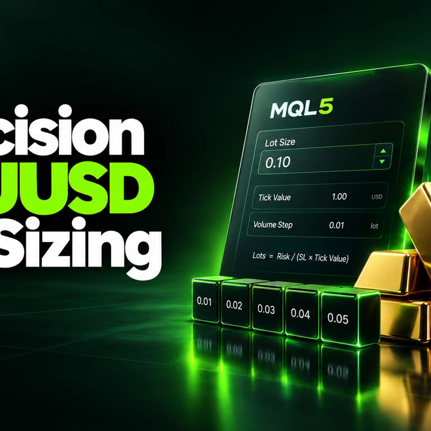 MQL5 Lot Size Calculation for XAUUSD: Tick Value and Volume Step