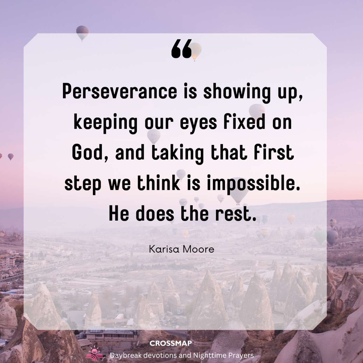 Perseverance, the Sweet Spot of Faith