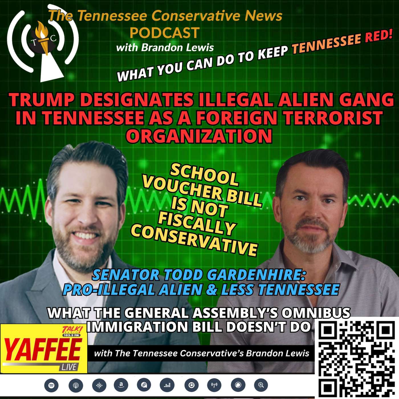 Foreign Terrorists in Tennessee! / Senator Gardenhire: Pro-Illegal Alien & Less Tennessee & More!