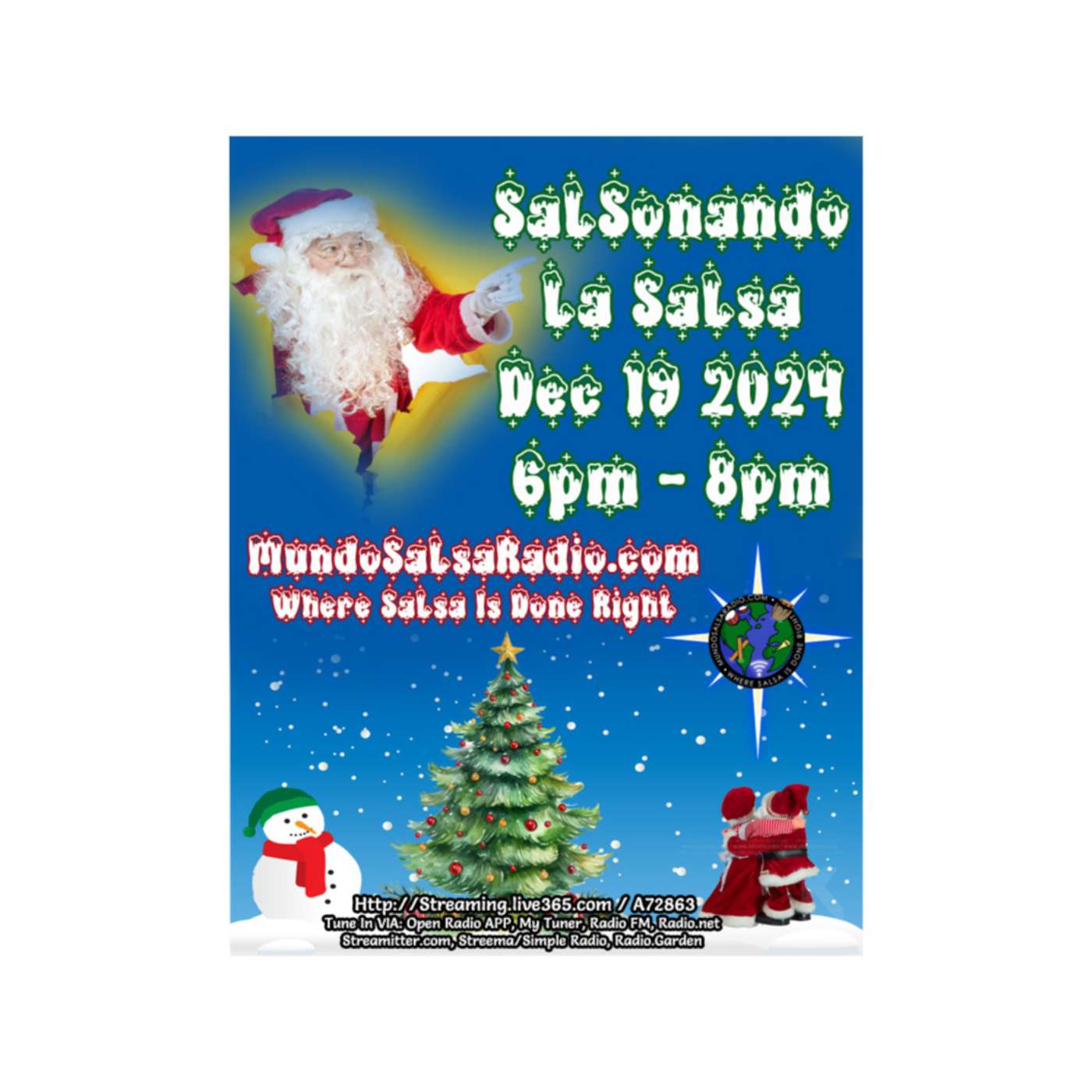 SalSonando La Salsa DJ Eddie Dec 19 2024 Show #88 Christmas episode artwork