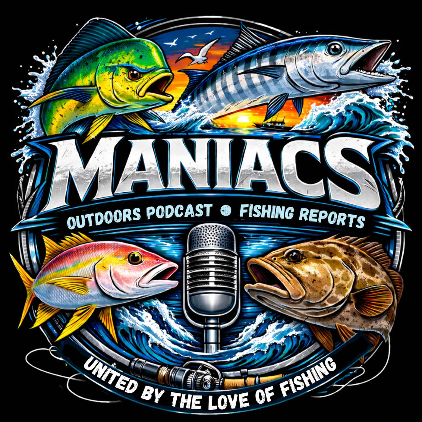Maniacs Podcast - Outdoors Talk and Fishing Reports podcast artwork