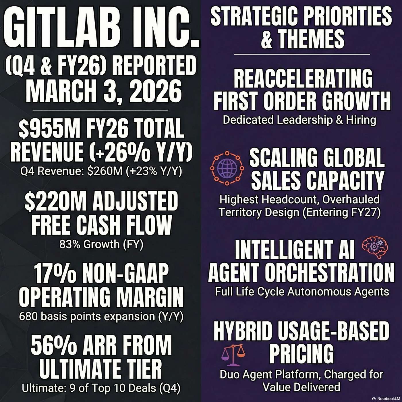 GitLab Inc. (GTLB) Announced Q4 2026 Earnings on March 3, 2026, Reporting "Q4 revenue was $260 million, up 23% year-over-year". GitLab Inc. (GTLB) Announced Q4 2026 Earnings on March 3, 2026, Reporting "Q4 revenue was $260 million, up 23% year-over-year".