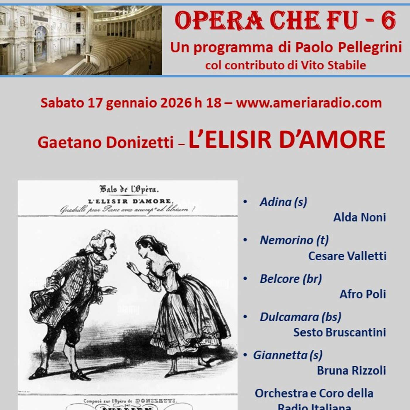 L'Opera che fu 6  -  G. Donizetti L'Elisir d'Amore