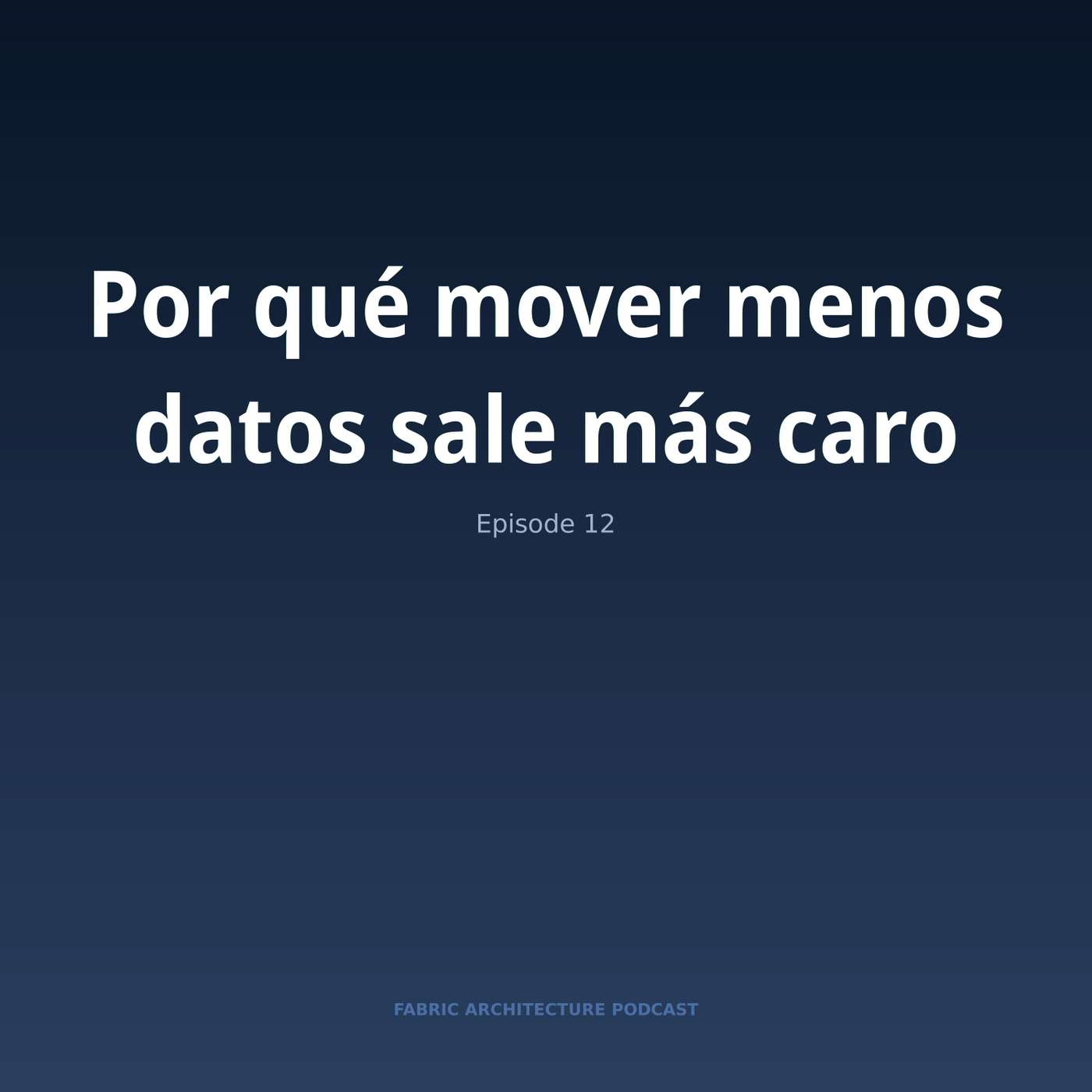 Portada de Microsoft Fabric Architecture Podcast (Español)