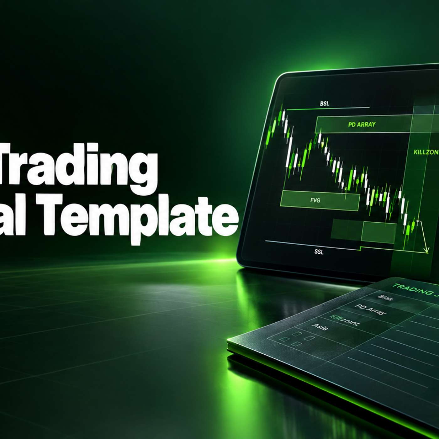 ICT and SMC Trading Journal Template: Bias, PD Array, Killzone