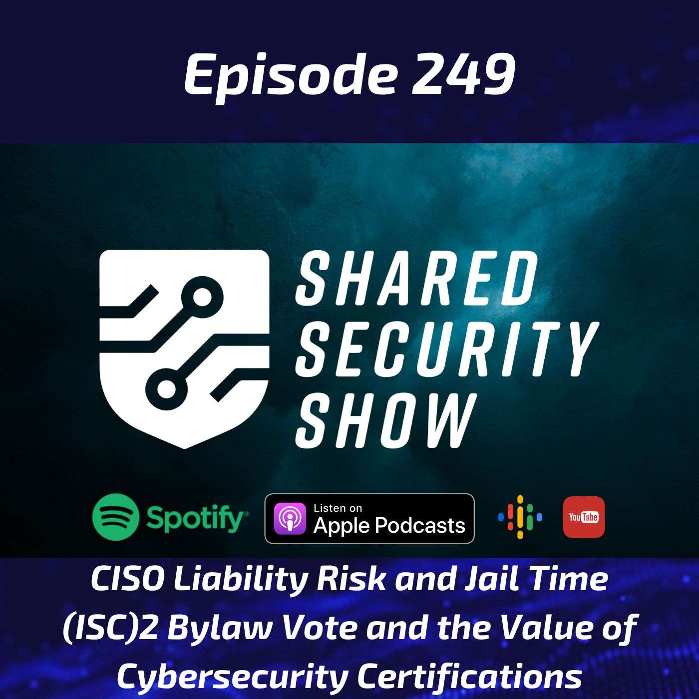 CISO Liability Risk and Jail Time, (ISC)2 Bylaw Vote and the Value of Cybersecurity Certifications episode artwork