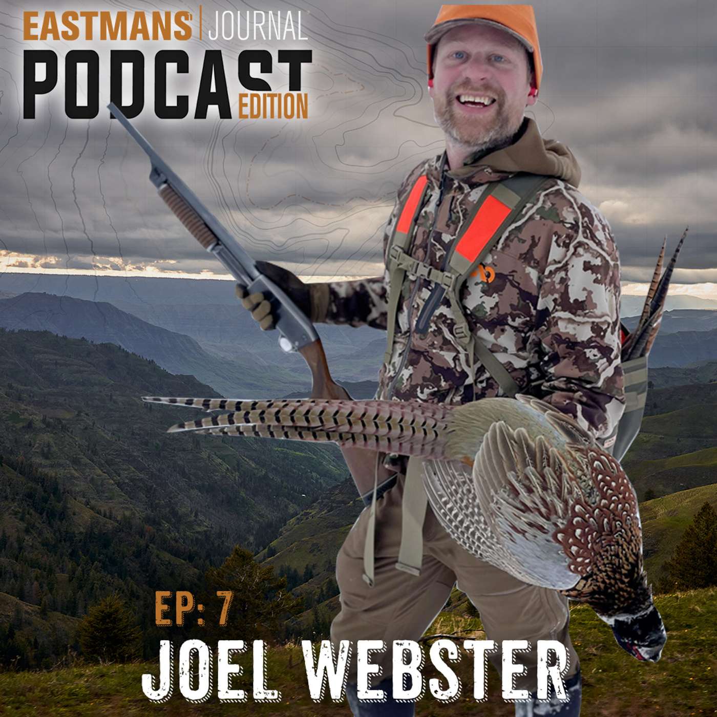 Joel Webster with TRCP episode artwork
