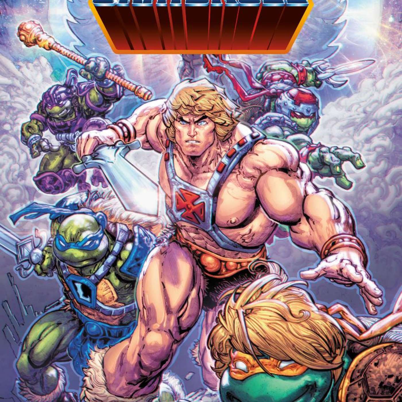 What if He-Man teamed up with the Teenage Mutant Ninja Turtles to avert a universal crisis? From Turtles of Grayskull by Dark Horse Comics