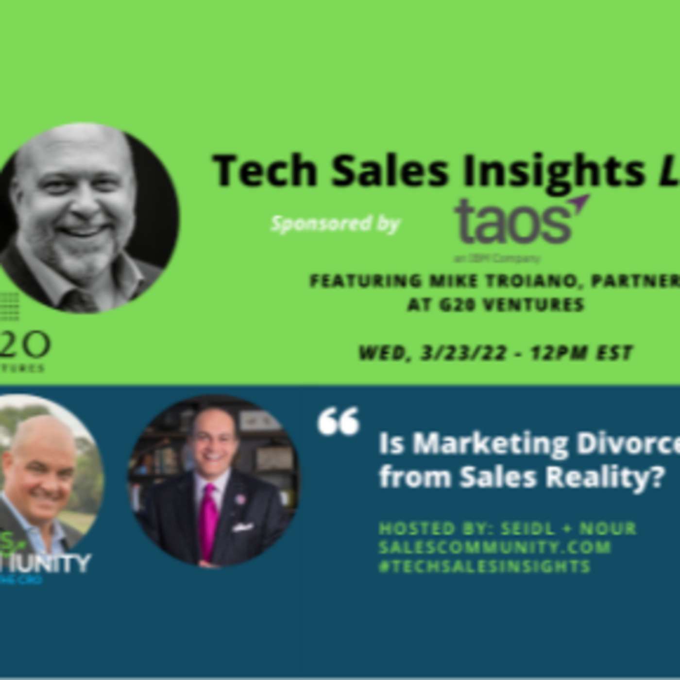 E70 - Is Marketing Divorced from Sales Reality? With Mike Troiano