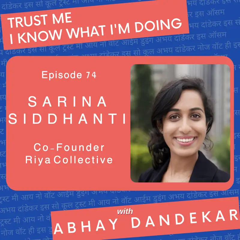 Sarina Siddhanti...on RIYA collective, creating access to authentic Indian fashion, and serving as an ambassador of culture.