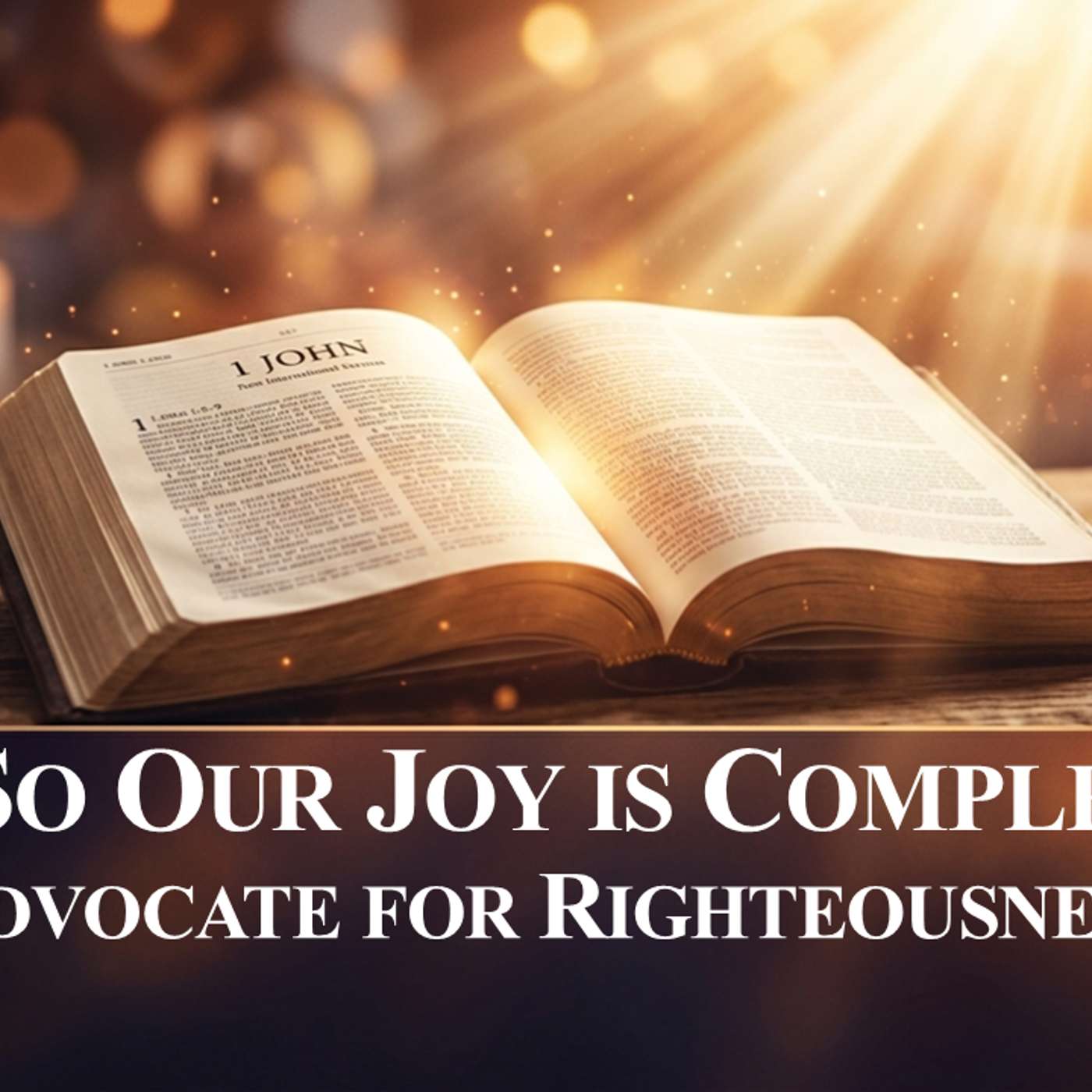 1 John No.4- Advocate For Righteousness