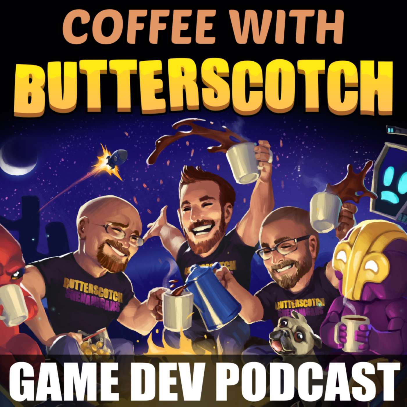 Game Dev Podcast | Coffee with Butterscotch podcast show image