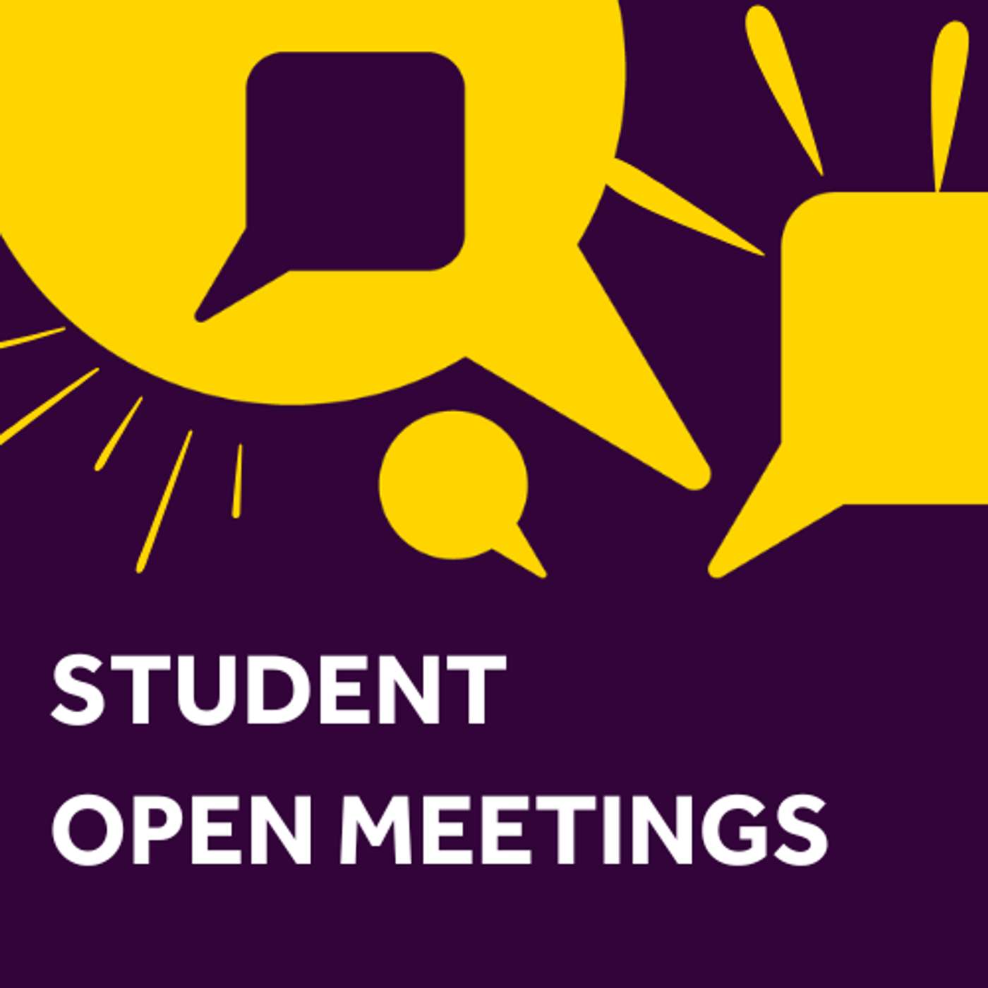 Student Open Meetings at The University of Manchester