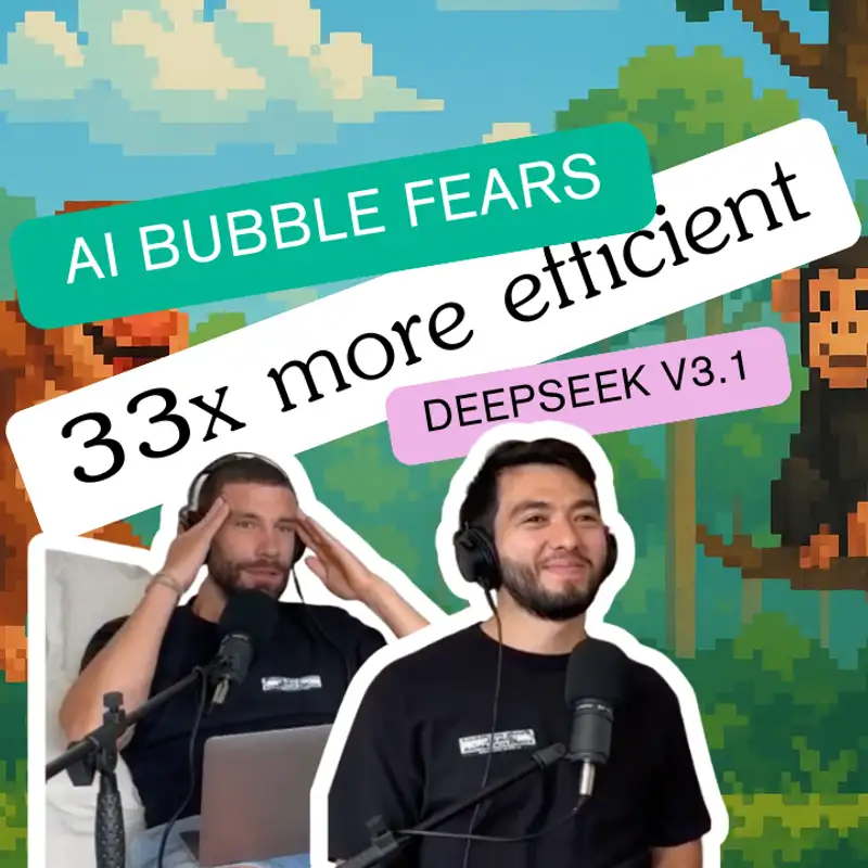 AI Bubble Fears, AWS CEO Slams Layoffs, DeepSeek V3.1 & Google’s 33x Efficiency Jump