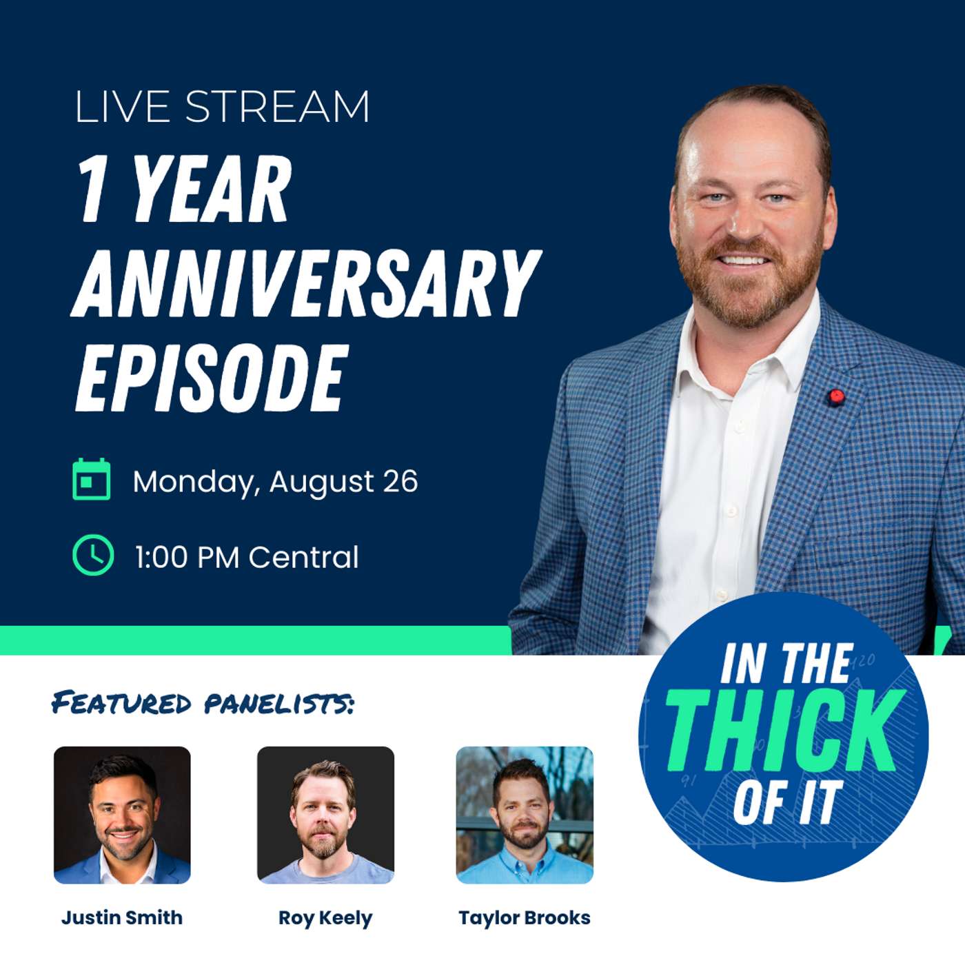 4 Founders Have a Chat - In The Thick of It Podcast (LIVE Stream) episode artwork