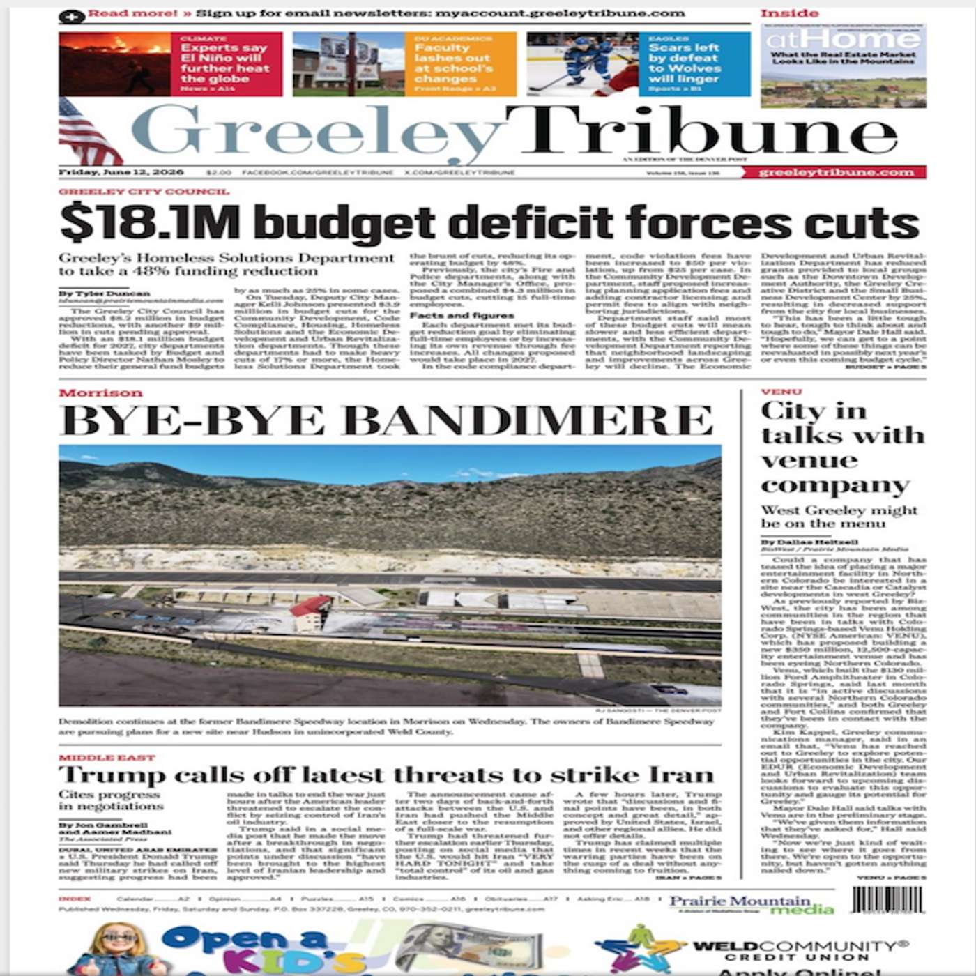 Greeley Tribune, Friday, 6/12/2026 episode artwork