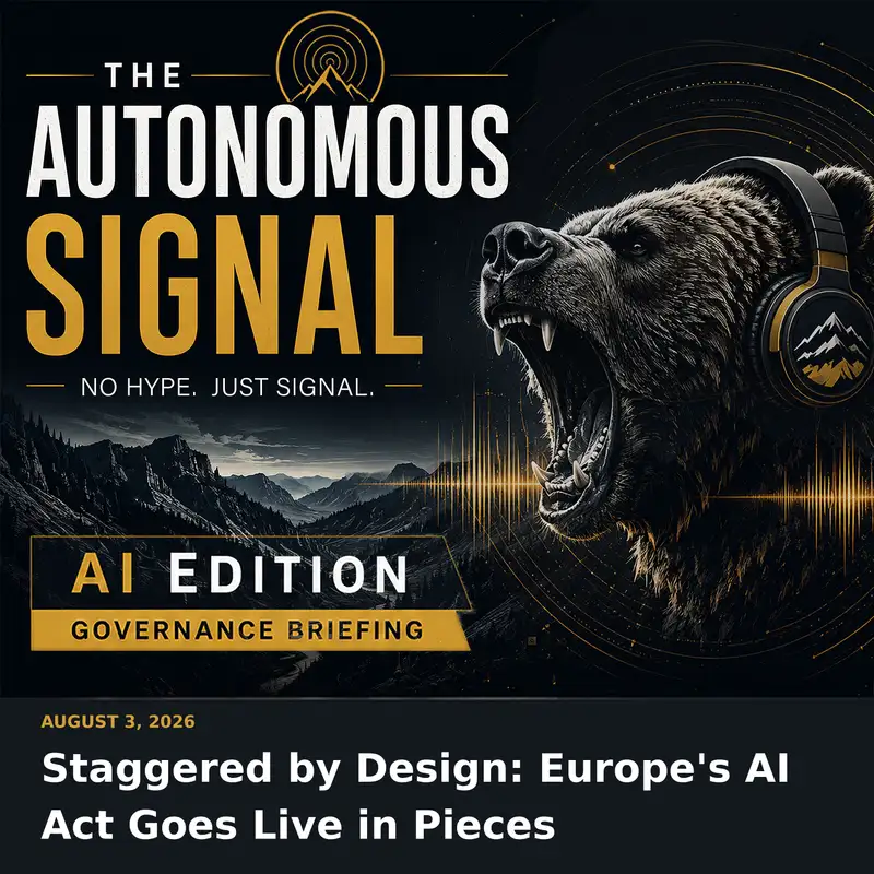 Staggered by Design: Europe's AI Act Goes Live in Pieces | 08.03.26