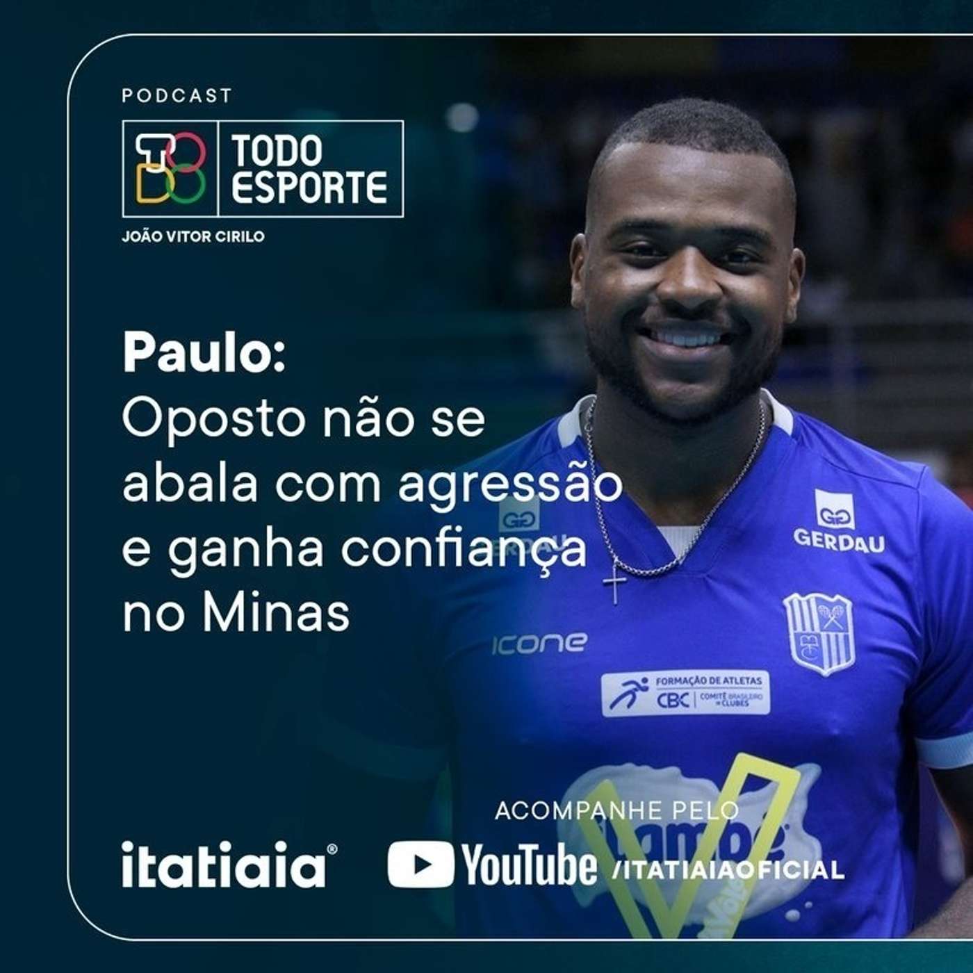 Paulo | Oposto não se abala após agressão e ganha confiança no Minas