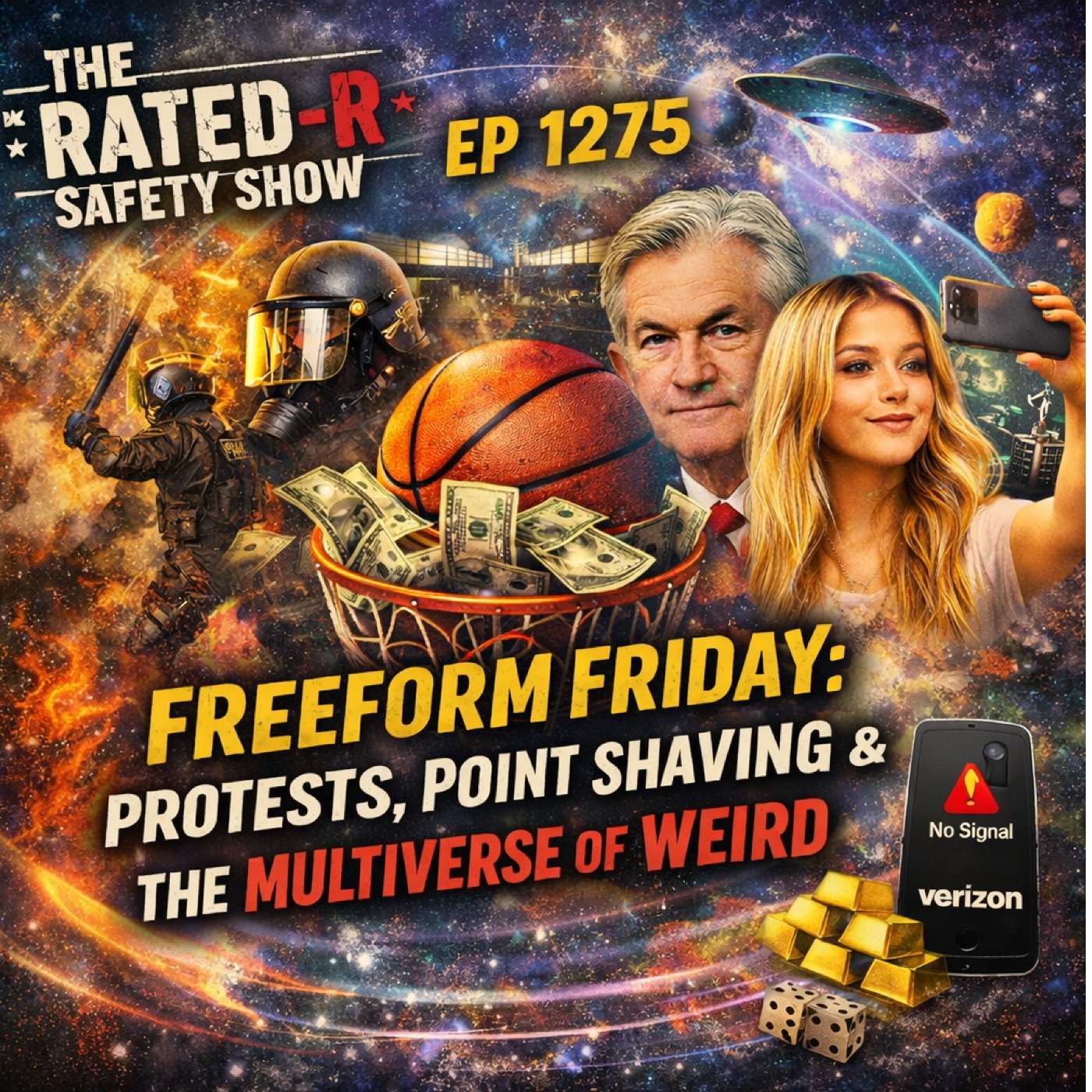 EP 1275 – Freeform Friday: Protests, Point Shaving, and the Multiverse of Weird episode artwork