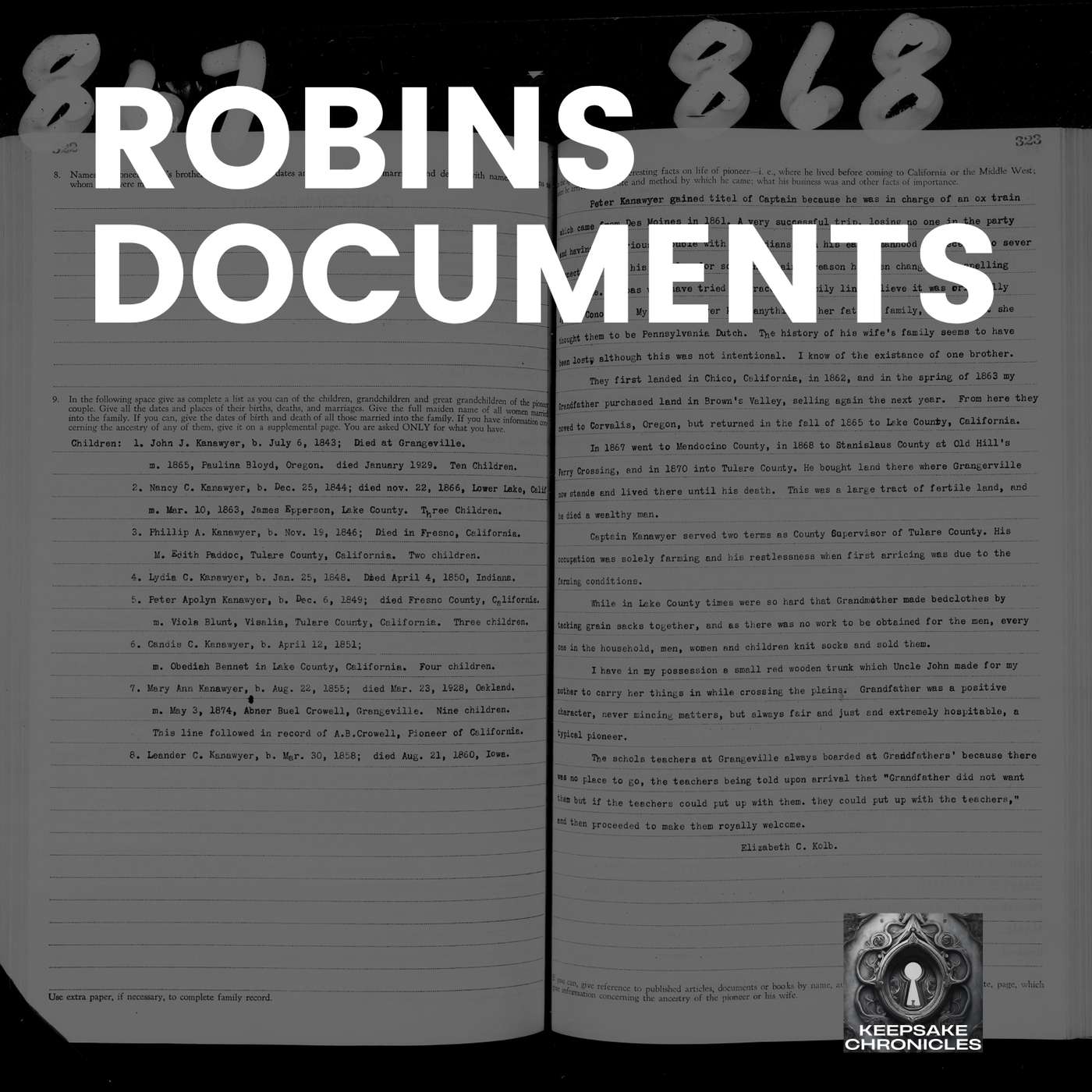 Robin's Documents — Family Records, Genealogy & Preserving Oral History episode artwork