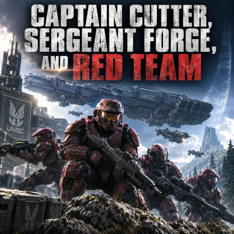 Captain Cutter, Sergeant Forge, and Red Team