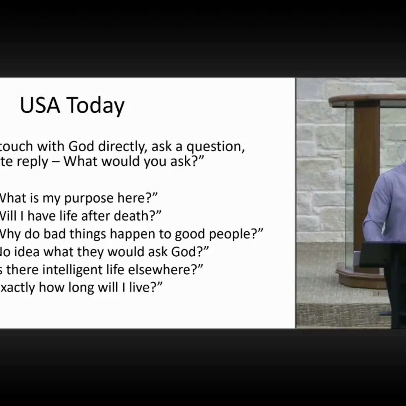 Great Questions of the Bible - Class 01 - March 04, 2026 (Steve Baker) episode artwork