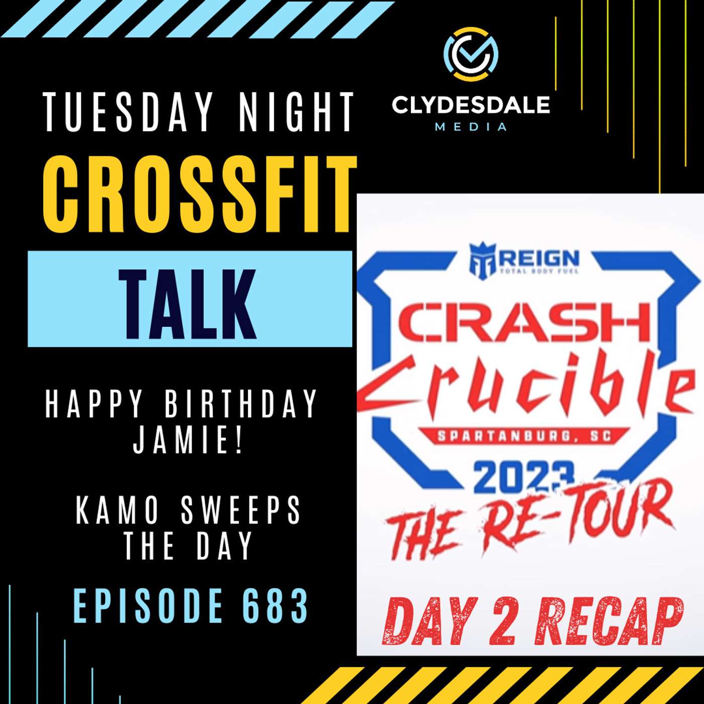 Day 2 at the Crash Crucible - Kamo Sweeps the Day and Happy Birthday Jamie episode artwork
