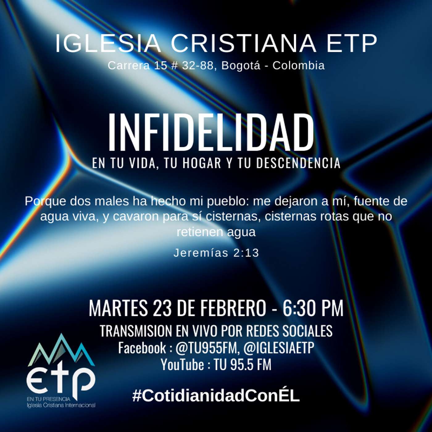 Charlas Iglesia ETP | Pastores Luis Salas y Jeannette Noguera, Iglesia ETP