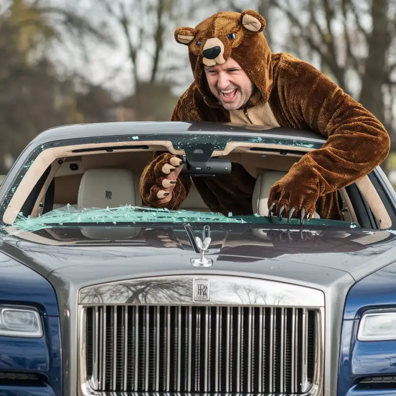#0099 - Is that a bear in that Rolls Royce, or just some moron? - 11/14/2024