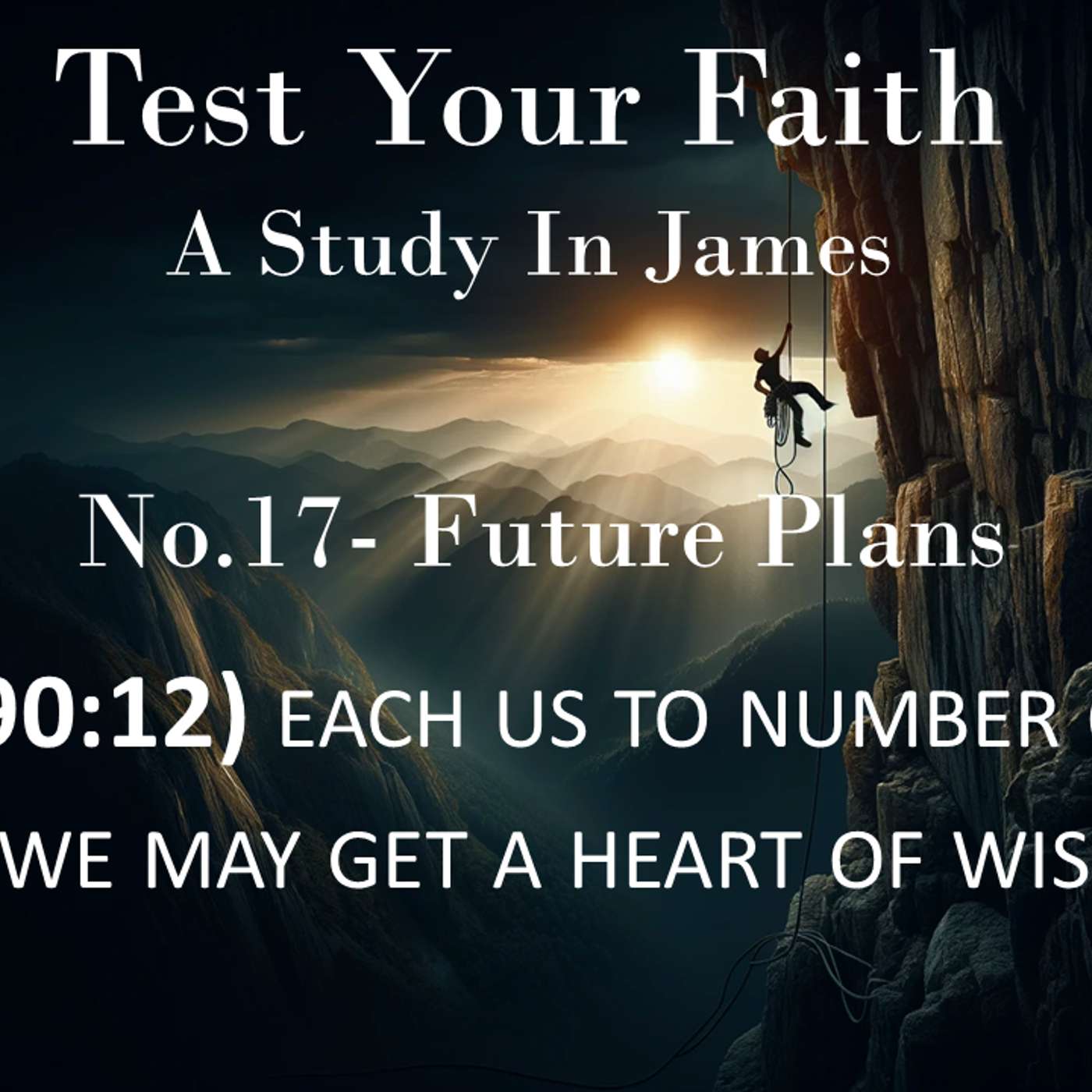 Test Your Faith (James) No.17- Future Plans
